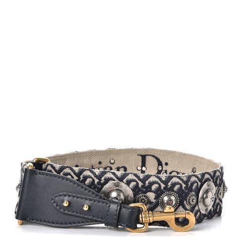 christian dior bag strap|Christian Dior oblique studded strap.